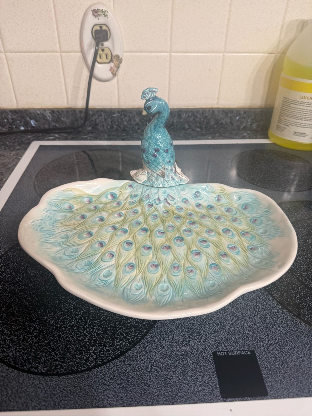Edie Rose Peacock Serving Dish